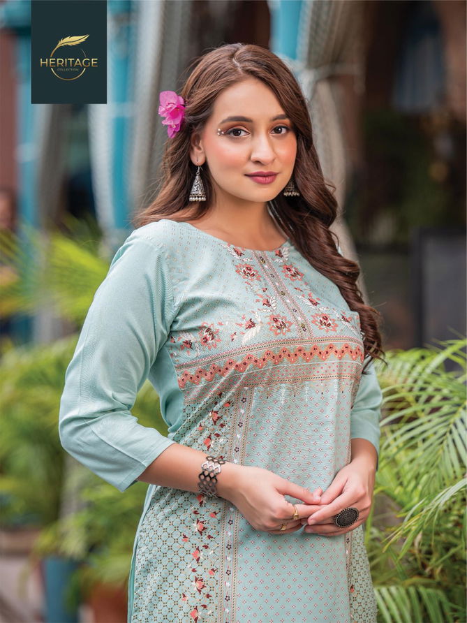 Heritage Classic Vol 4 Embroidery Kurti Catalog